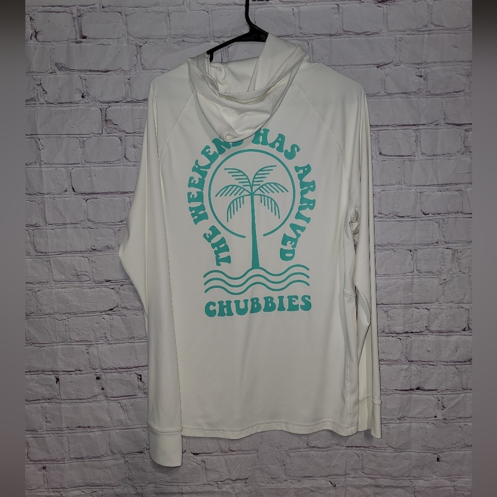 Chubbies Women's White Hooded Shirt - Picture 4 of 4